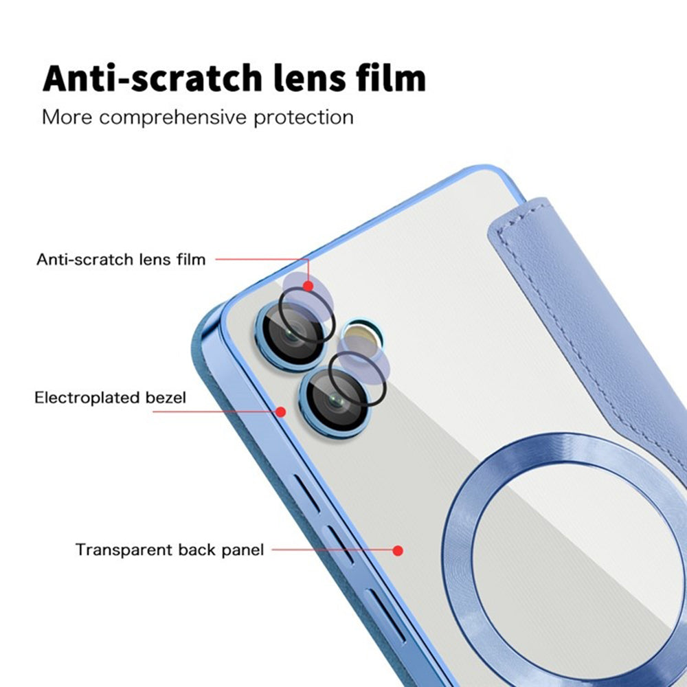 Калъф MagSafe за Samsung Galaxy A05 A055, Techsuit, SmartMag Book, Син