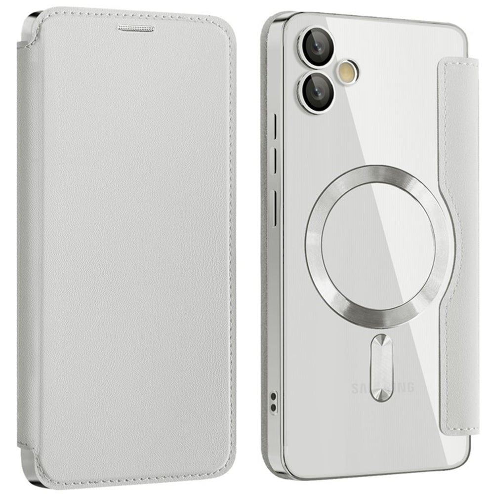 Калъф MagSafe за Samsung Galaxy A05 A055, Techsuit, SmartMag Book, Сив