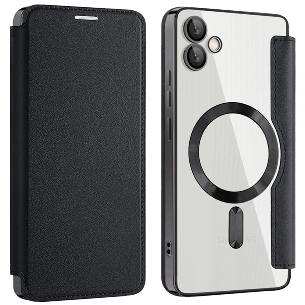 Калъф MagSafe за Samsung Galaxy A05 A055, Techsuit, SmartMag Book, Черен