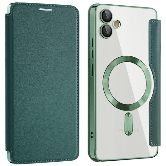 Калъф MagSafe за Samsung Galaxy A05 A055, Techsuit, SmartMag Book, Зелен