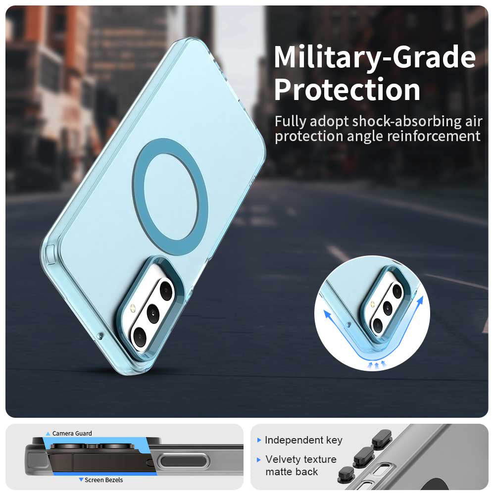 Калъф MagSafe за Samsung Galaxy A05s A057, Techsuit, CandyCase, Син