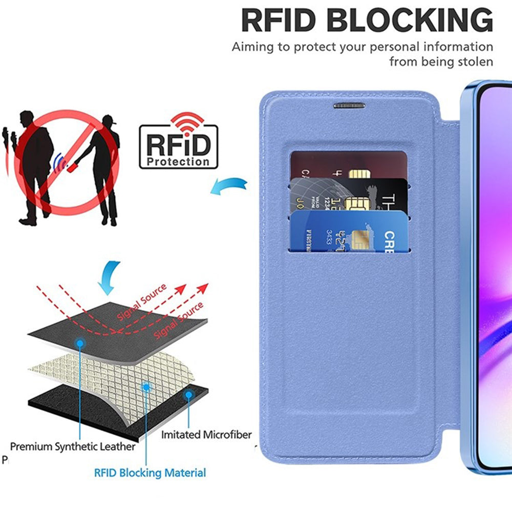 Калъф MagSafe за Samsung Galaxy A05s A057, Techsuit, SmartMag Book, Син