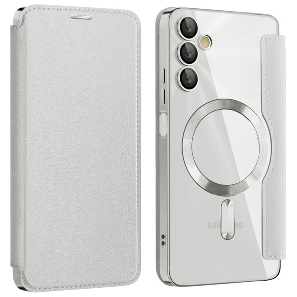 Калъф MagSafe за Samsung Galaxy A05s A057, Techsuit, SmartMag Book, Сив