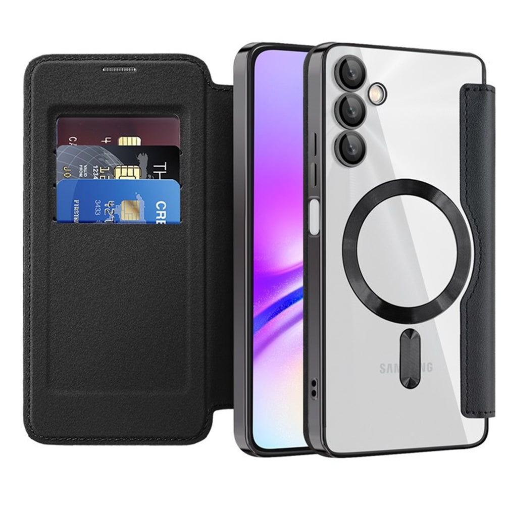 Калъф MagSafe за Samsung Galaxy A05s A057, Techsuit, SmartMag Book, Черен