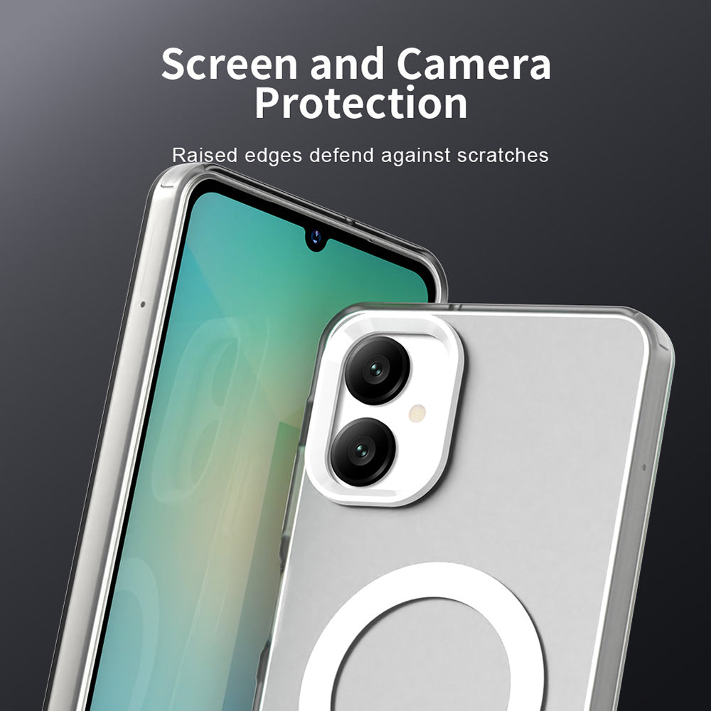 Калъф MagSafe за Samsung Galaxy A06 A065, Techsuit, CandyCase, Бял