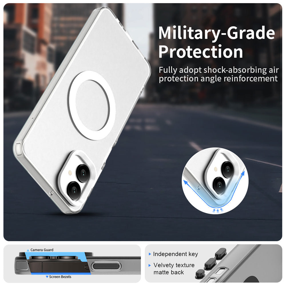 Калъф MagSafe за Samsung Galaxy A06 A065, Techsuit, CandyCase, Бял