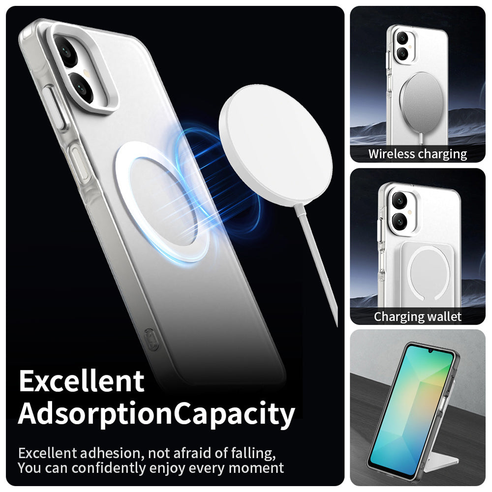 Калъф MagSafe за Samsung Galaxy A06 A065, Techsuit, CandyCase, Бял