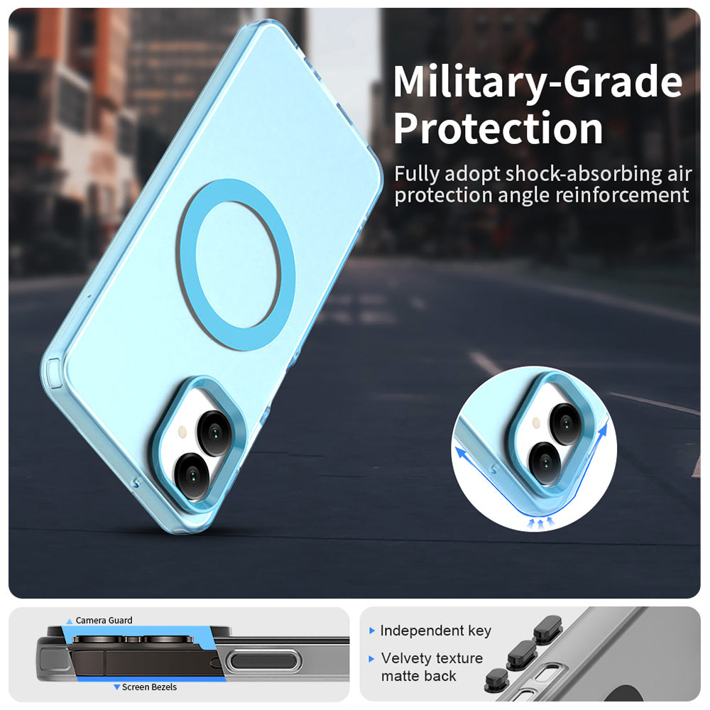 Калъф MagSafe за Samsung Galaxy A06 A065, Techsuit, CandyCase, Син