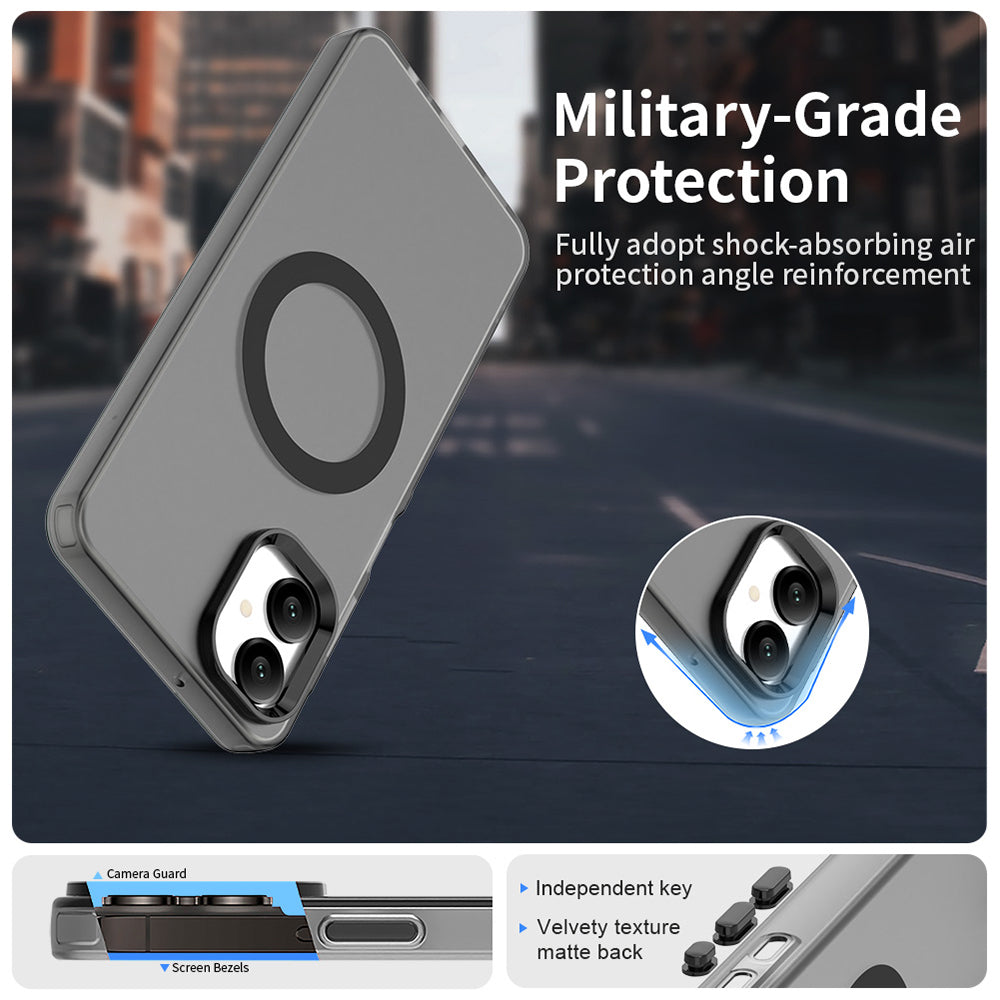 Калъф MagSafe за Samsung Galaxy A06 A065, Techsuit, CandyCase, Черен