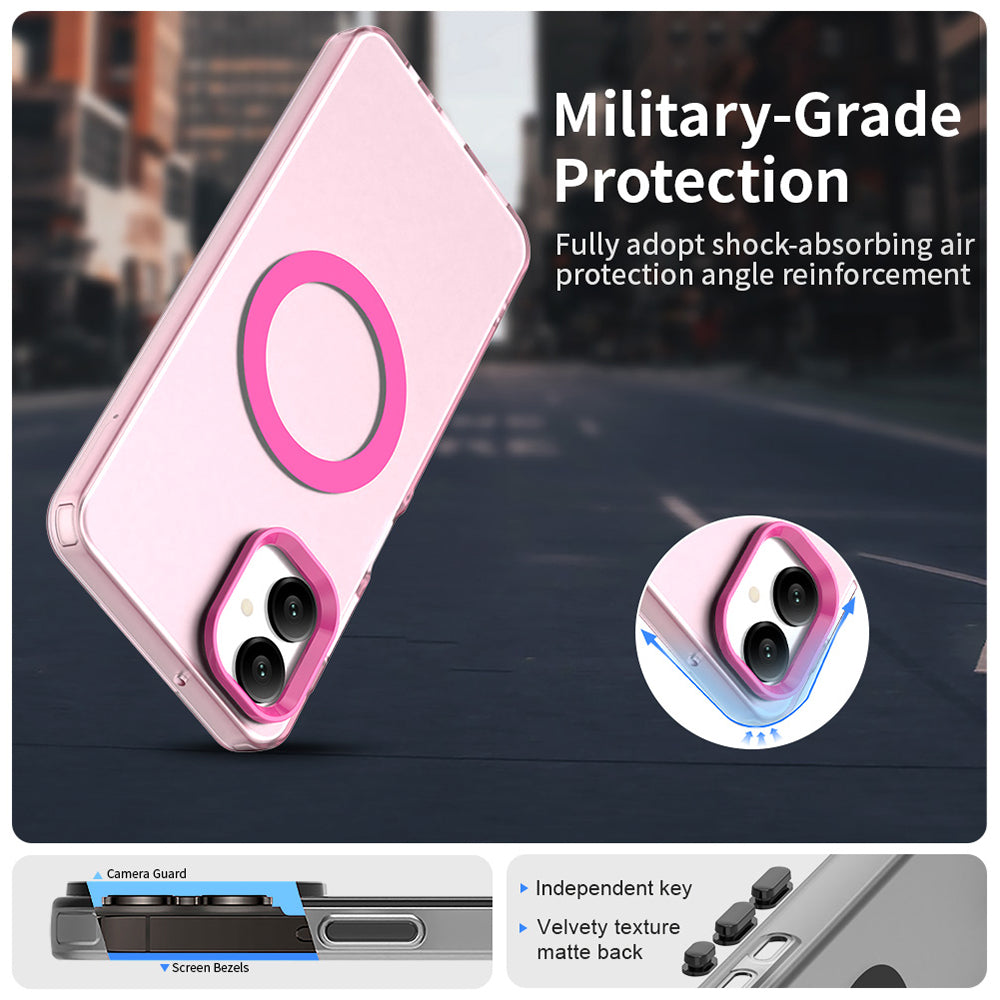 Калъф MagSafe за Samsung Galaxy A06 A065, Techsuit, CandyCase, Розов