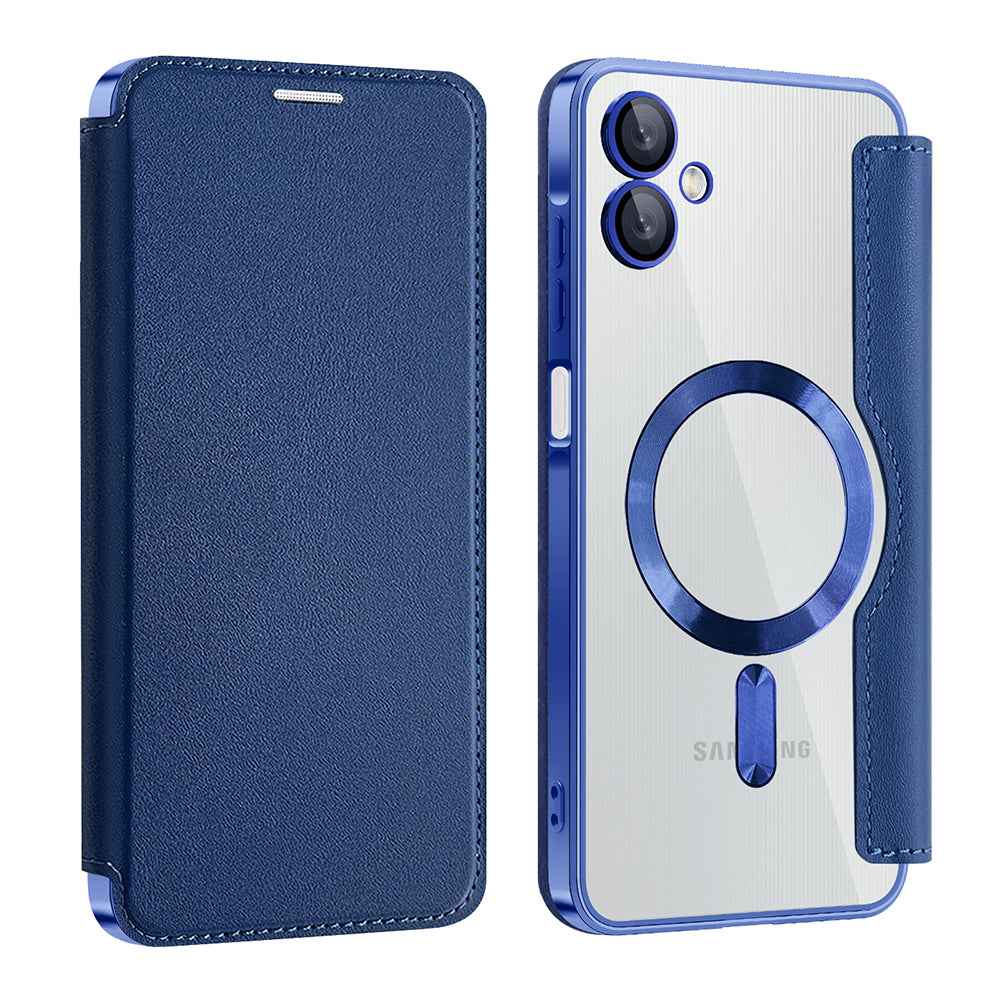Калъф MagSafe за Samsung Galaxy A06 A065, Techsuit, SmartMag Book, Син