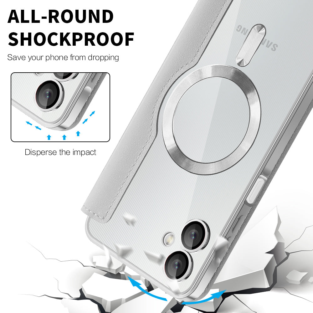 Калъф MagSafe за Samsung Galaxy A06 A065, Techsuit, SmartMag Book, Сив
