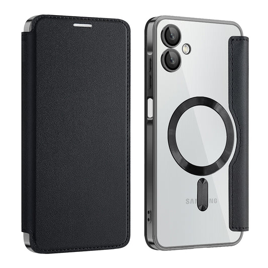 Калъф MagSafe за Samsung Galaxy A06 A065, Techsuit, SmartMag Book, Черен