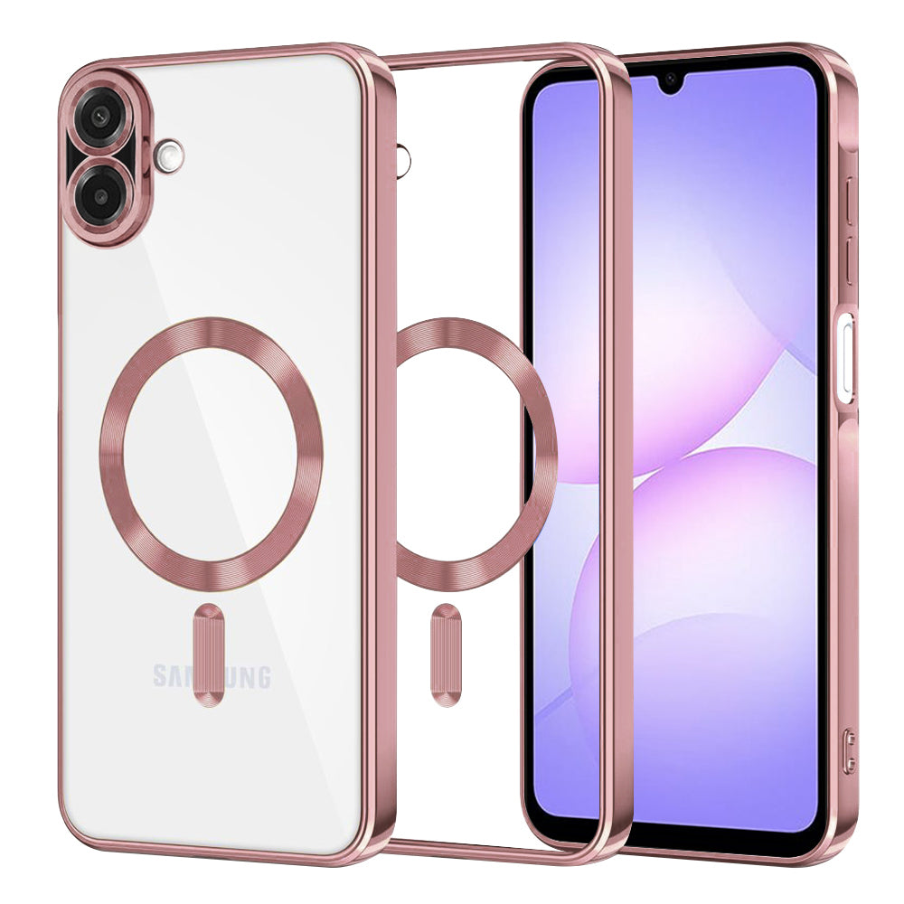 Калъф MagSafe за Samsung Galaxy A07 4G A075, Techsuit, Luxury Crystal, Розов