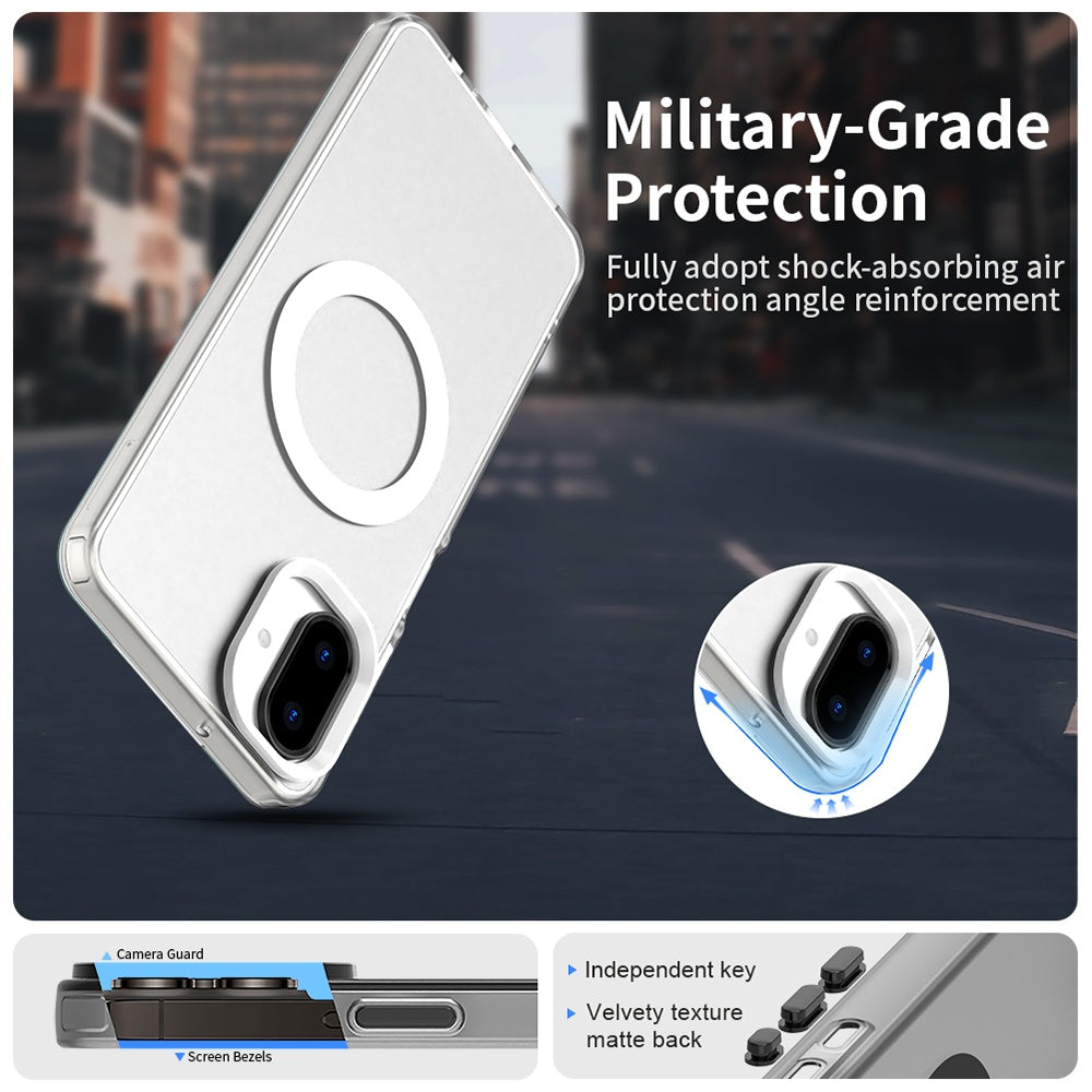 Калъф MagSafe за Samsung Galaxy A07 4G A075, Techsuit, CandyCase, Бял