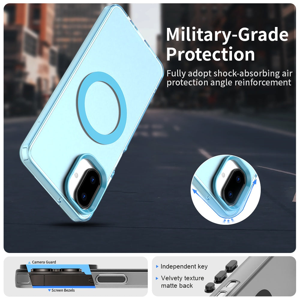 Калъф MagSafe за Samsung Galaxy A07 4G A075, Techsuit, CandyCase, Син