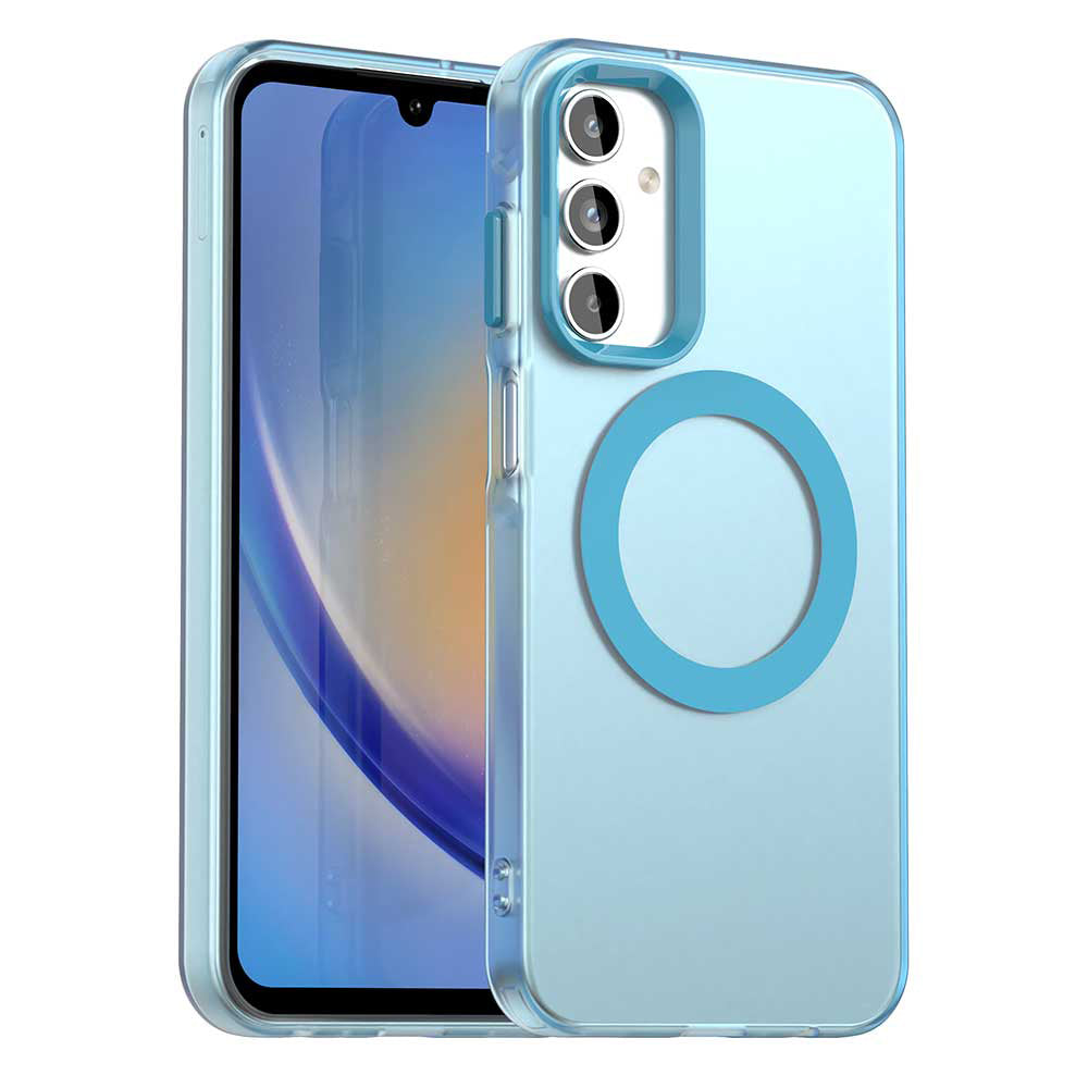 Калъф MagSafe за Samsung Galaxy A15 5G A156 / A15 A155, Techsuit, CandyCase, Син