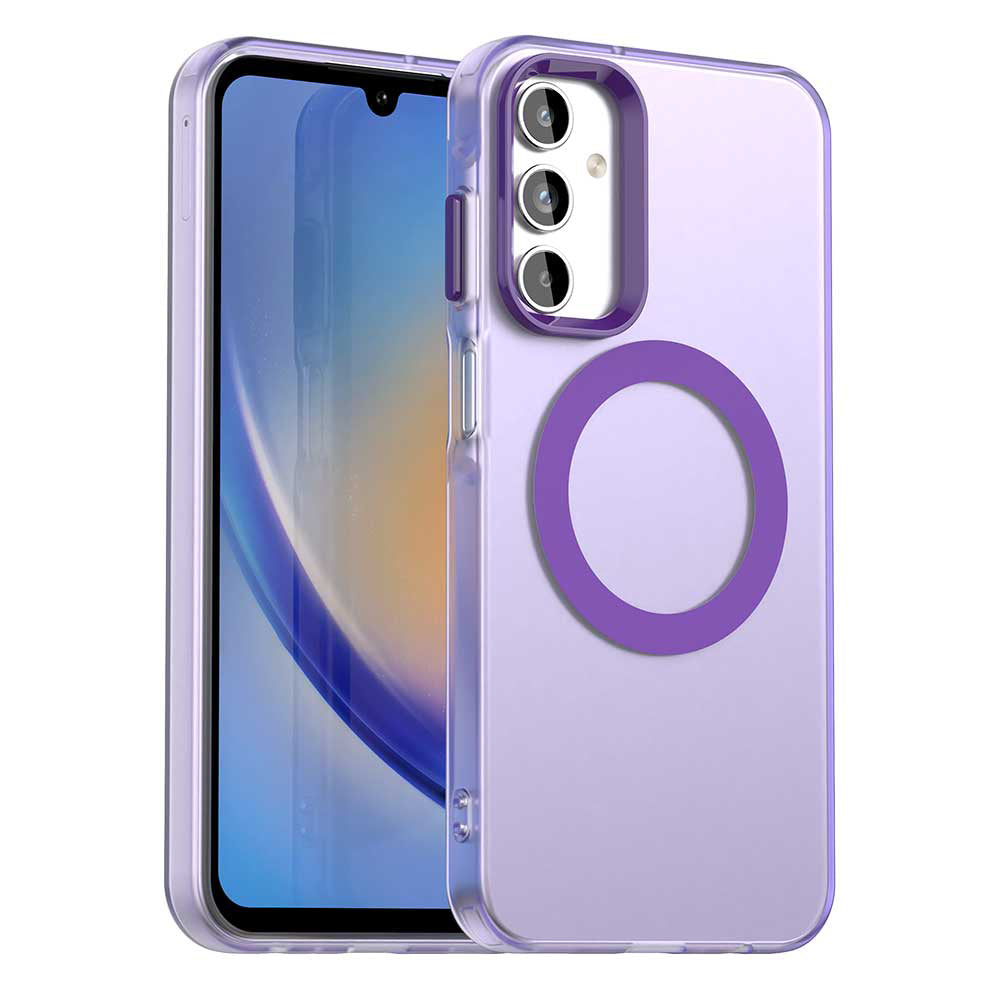 Калъф MagSafe за Samsung Galaxy A15 5G A156 / A15 A155, Techsuit, CandyCase, Лилав