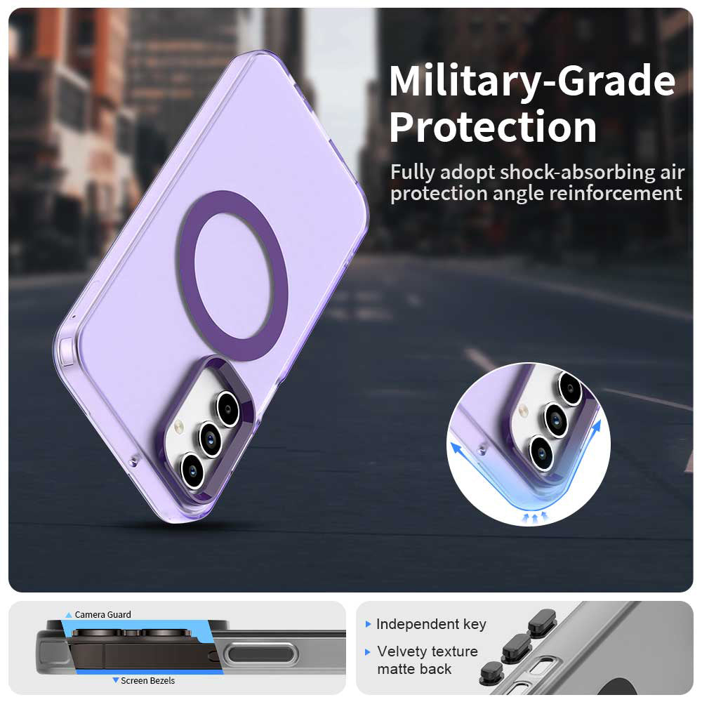 Калъф MagSafe за Samsung Galaxy A15 5G A156 / A15 A155, Techsuit, CandyCase, Лилав
