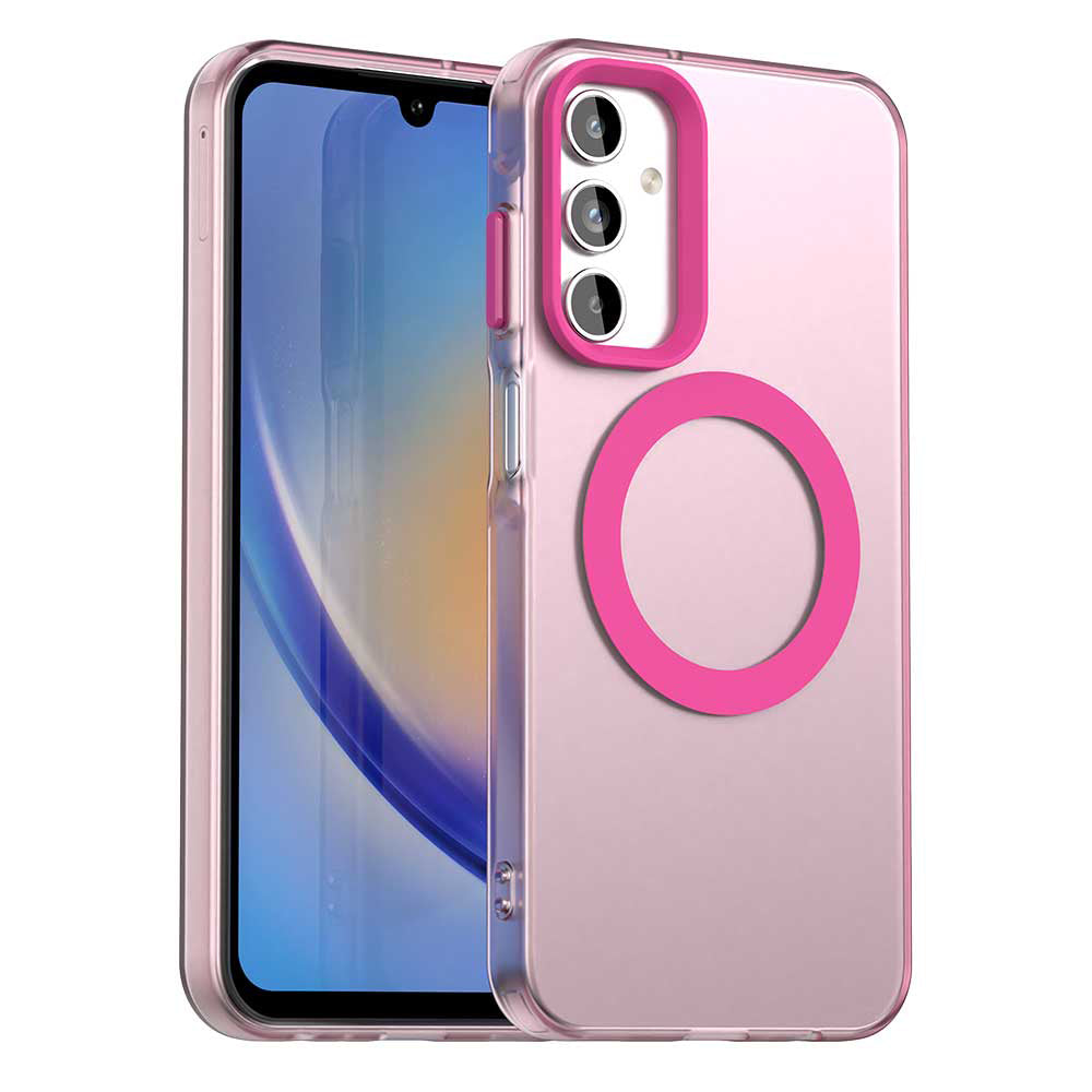 Калъф MagSafe за Samsung Galaxy A15 5G A156 / A15 A155, Techsuit, CandyCase, Розов