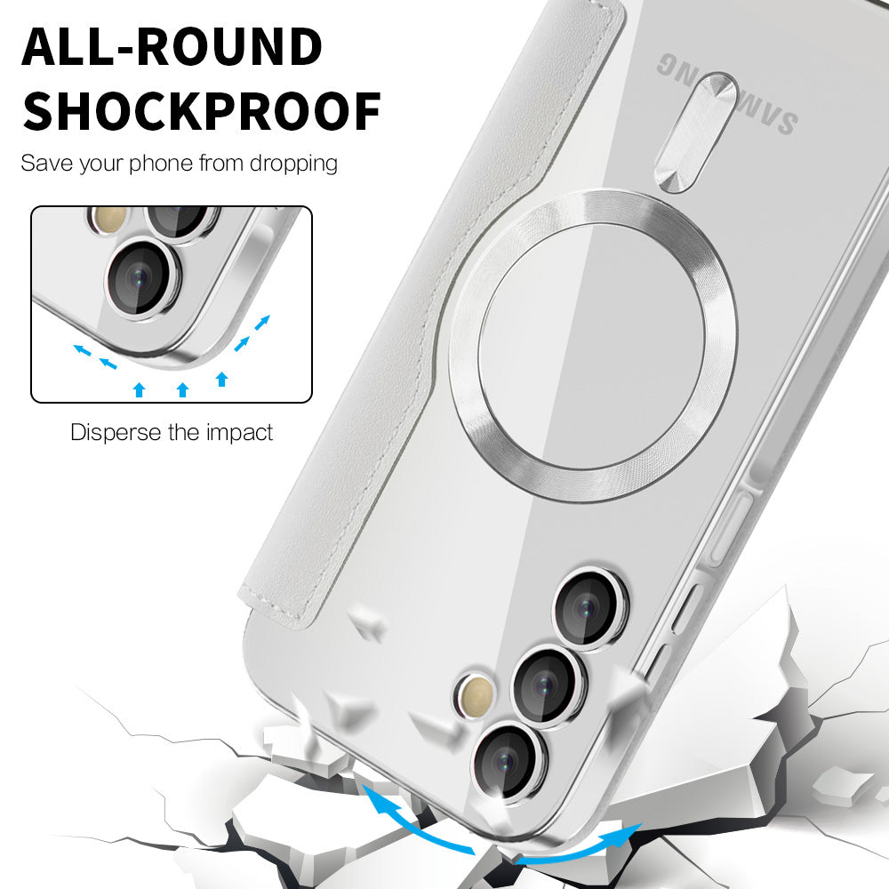Калъф MagSafe за Samsung Galaxy A15 5G A156 / A15 A155, Techsuit, SmartMag Book, Сив