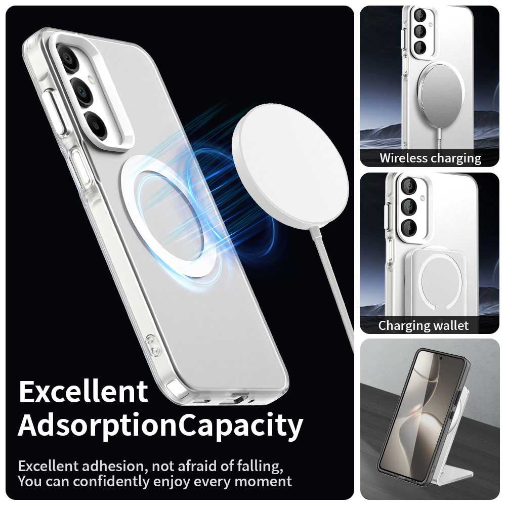 Калъф MagSafe за Samsung Galaxy A16 5G A166 / A16 4G A165, Techsuit, CandyCase, Бял