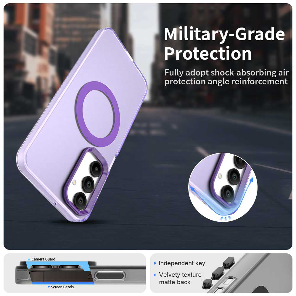 Калъф MagSafe за Samsung Galaxy A16 5G A166 / A16 4G A165, Techsuit, CandyCase, Лилав