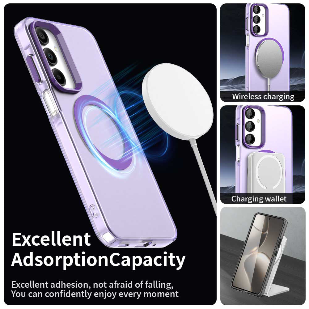 Калъф MagSafe за Samsung Galaxy A16 5G A166 / A16 4G A165, Techsuit, CandyCase, Лилав