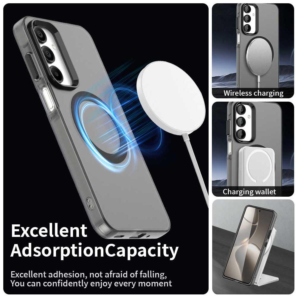 MagSafe калъф за Samsung Galaxy A16 5G A166 / A16 4G A165, Techsuit, CandyCase, Черен
