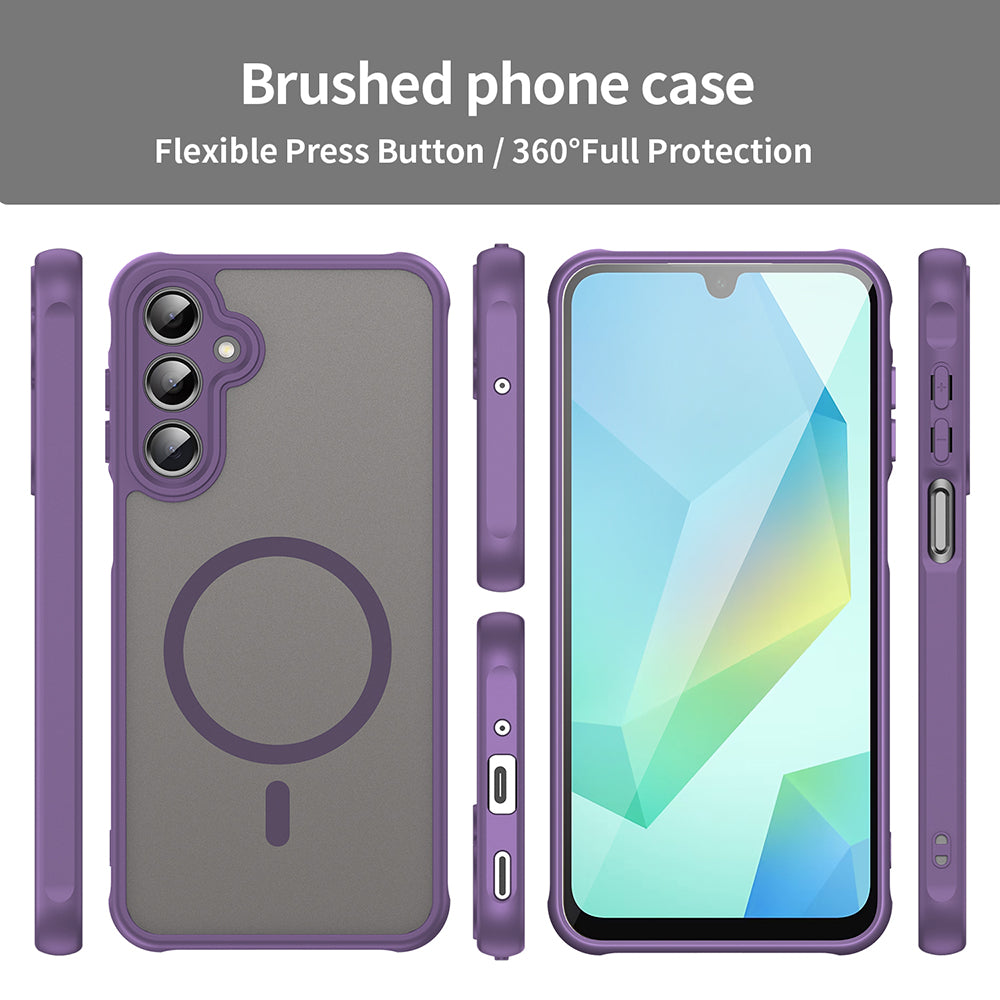 Калъф MagSafe за Samsung Galaxy A16 5G A166 / A16 4G A165, Techsuit, HaloFrost II, Лилав