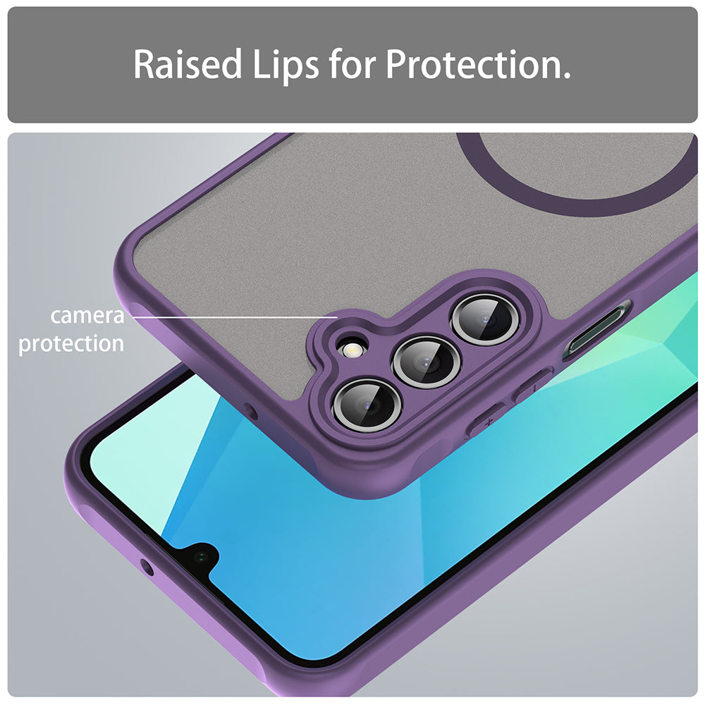 Калъф MagSafe за Samsung Galaxy A16 5G A166 / A16 4G A165, Techsuit, HaloFrost II, Лилав
