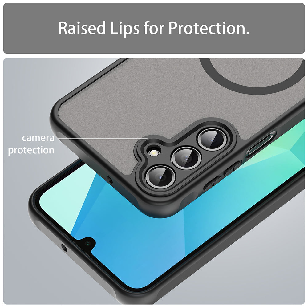Калъф MagSafe за Samsung Galaxy A16 5G A166 / A16 4G A165, Techsuit, HaloFrost II, Черен