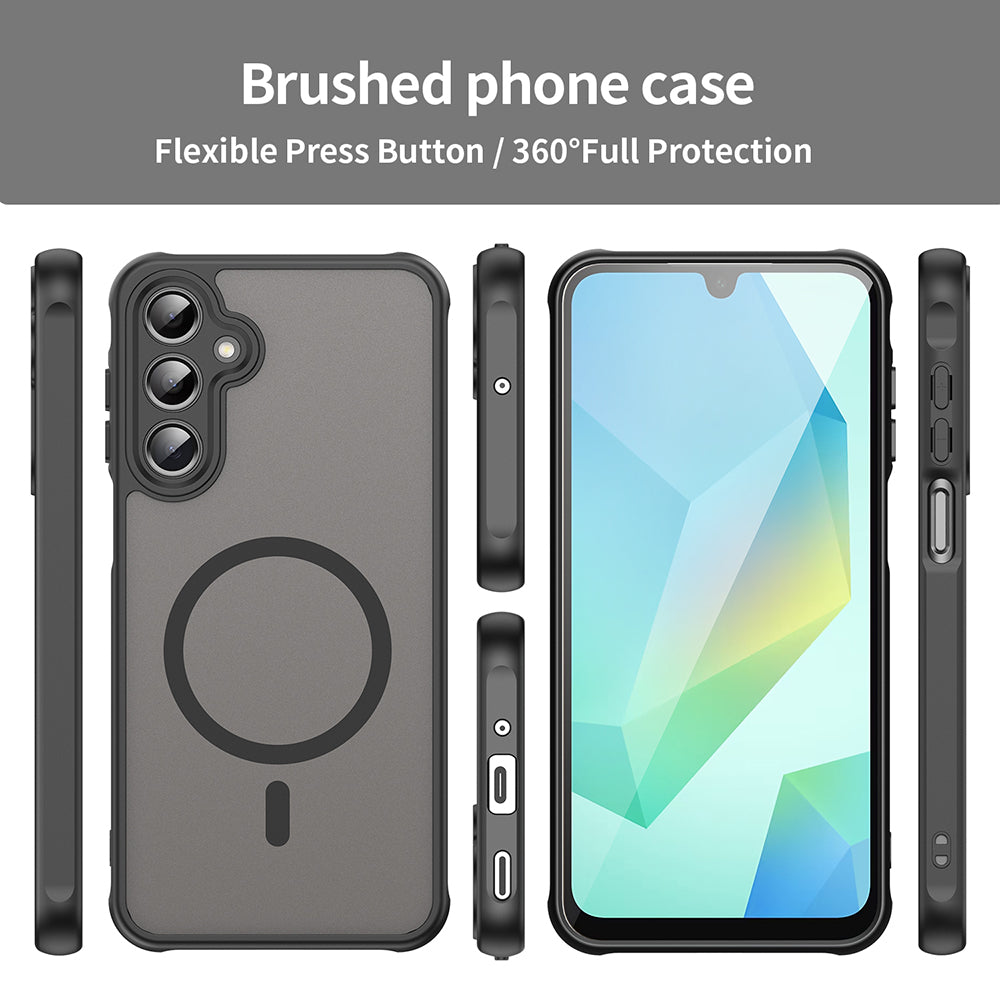Калъф MagSafe за Samsung Galaxy A16 5G A166 / A16 4G A165, Techsuit, HaloFrost II, Черен