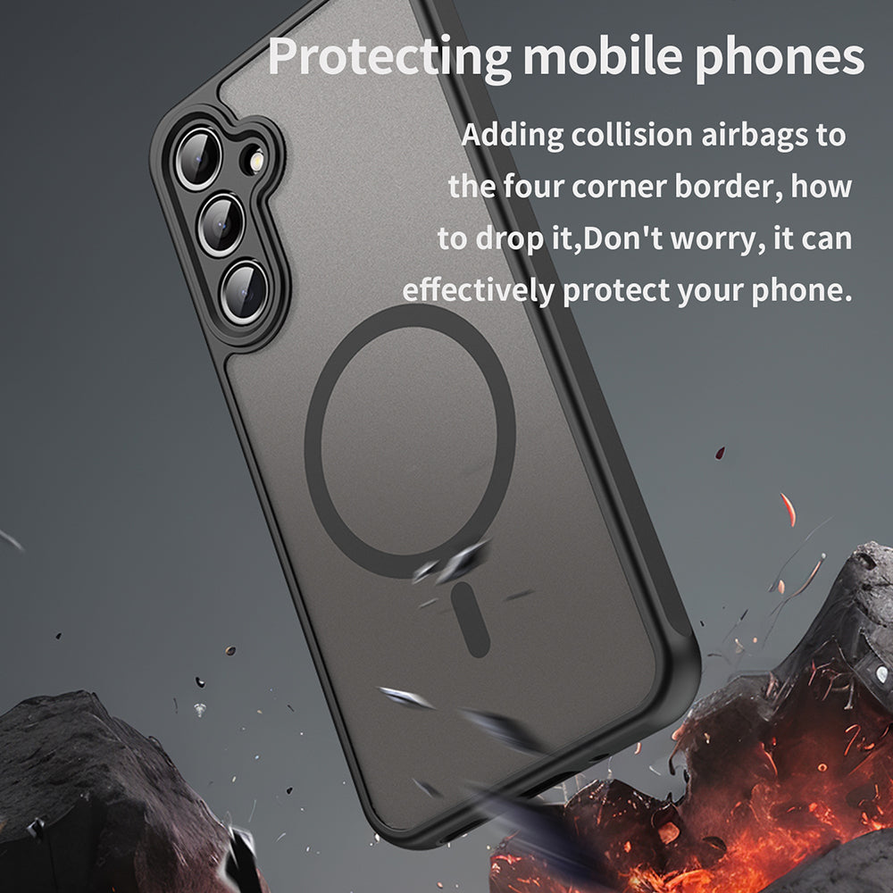 Калъф MagSafe за Samsung Galaxy A16 5G A166 / A16 4G A165, Techsuit, HaloFrost II, Черен