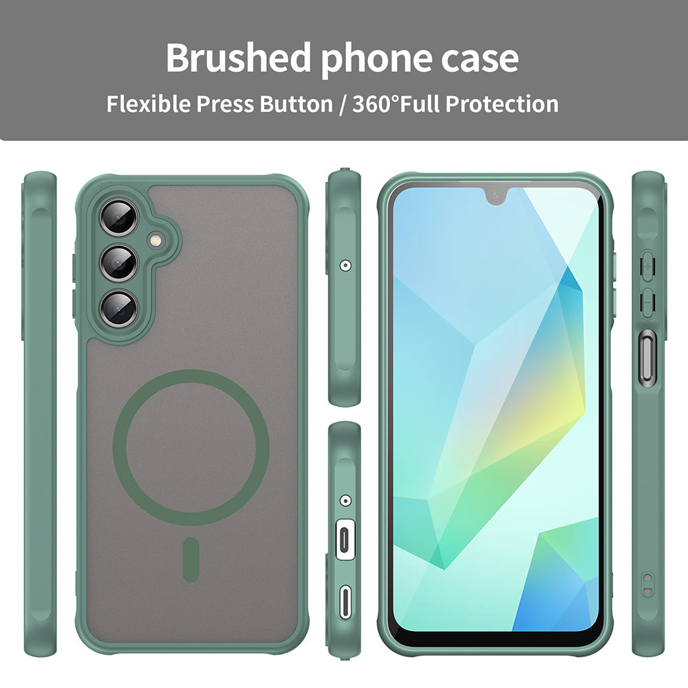Калъф MagSafe за Samsung Galaxy A16 5G A166 / A16 4G A165, Techsuit, HaloFrost II, Зелен