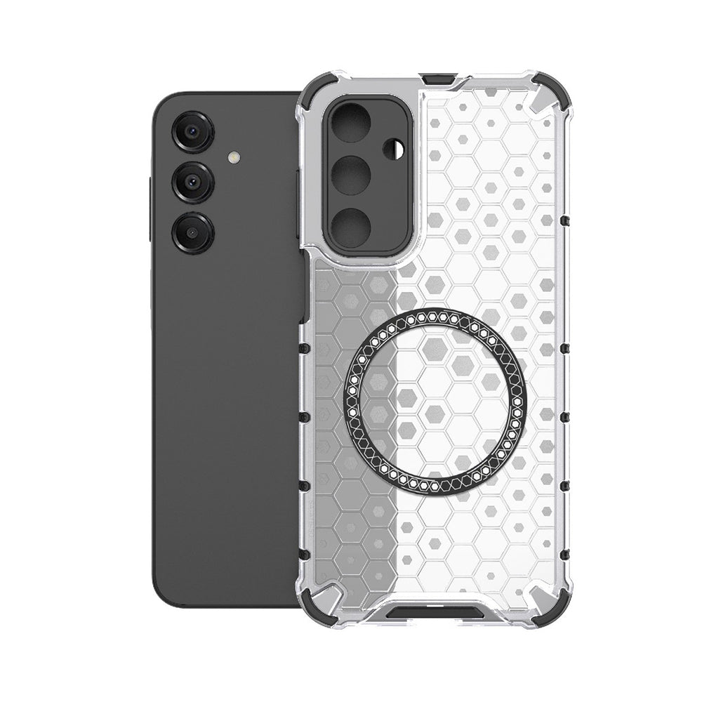 Калъф MagSafe за Samsung Galaxy A16 5G A166 / A16 4G A165, Techsuit, HoneyComb Shield, Бял