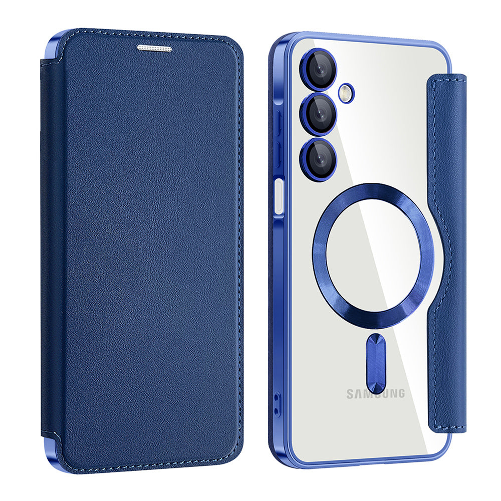 Калъф MagSafe за Samsung Galaxy A16 5G A166 / A16 4G A165, Techsuit, SmartMag Book, Син