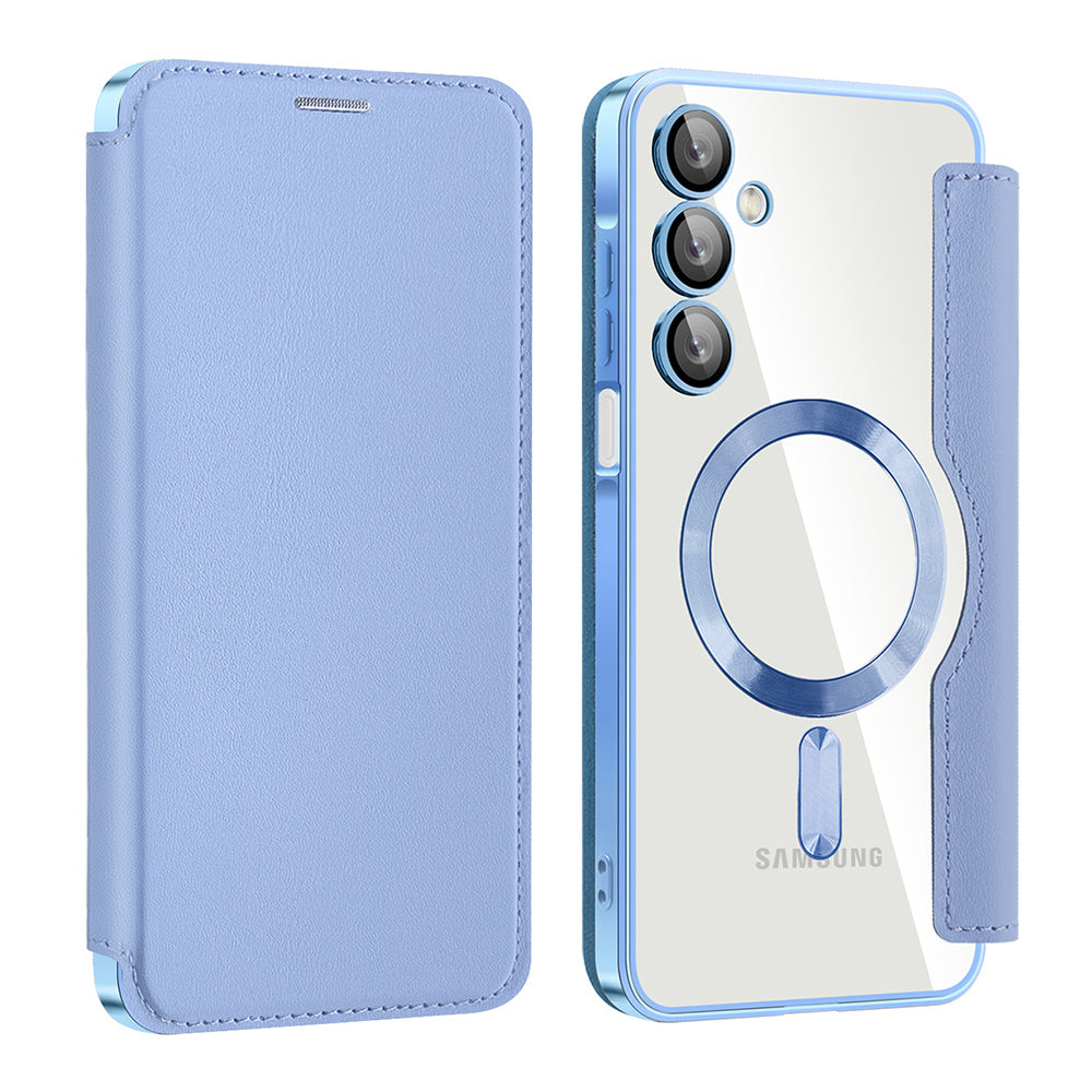 Калъф MagSafe за Samsung Galaxy A16 5G A166 / A16 4G A165, Techsuit, SmartMag Book, Син