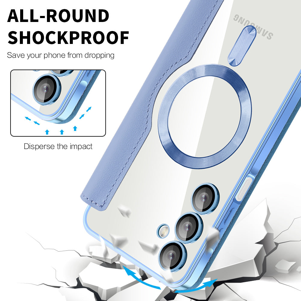 Калъф MagSafe за Samsung Galaxy A16 5G A166 / A16 4G A165, Techsuit, SmartMag Book, Син