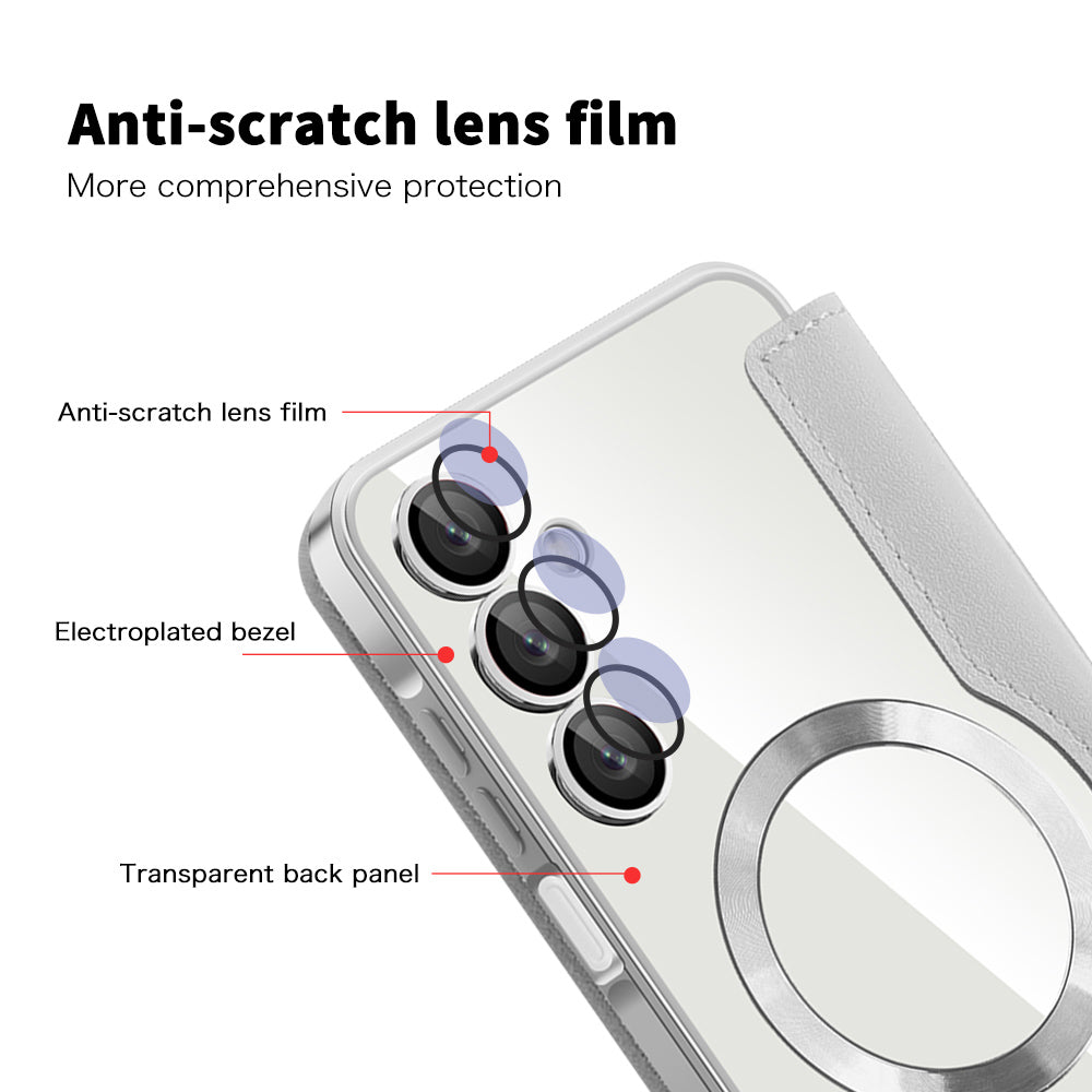 Калъф MagSafe за Samsung Galaxy A16 5G A166 / A16 4G A165, Techsuit, SmartMag Book, Сив