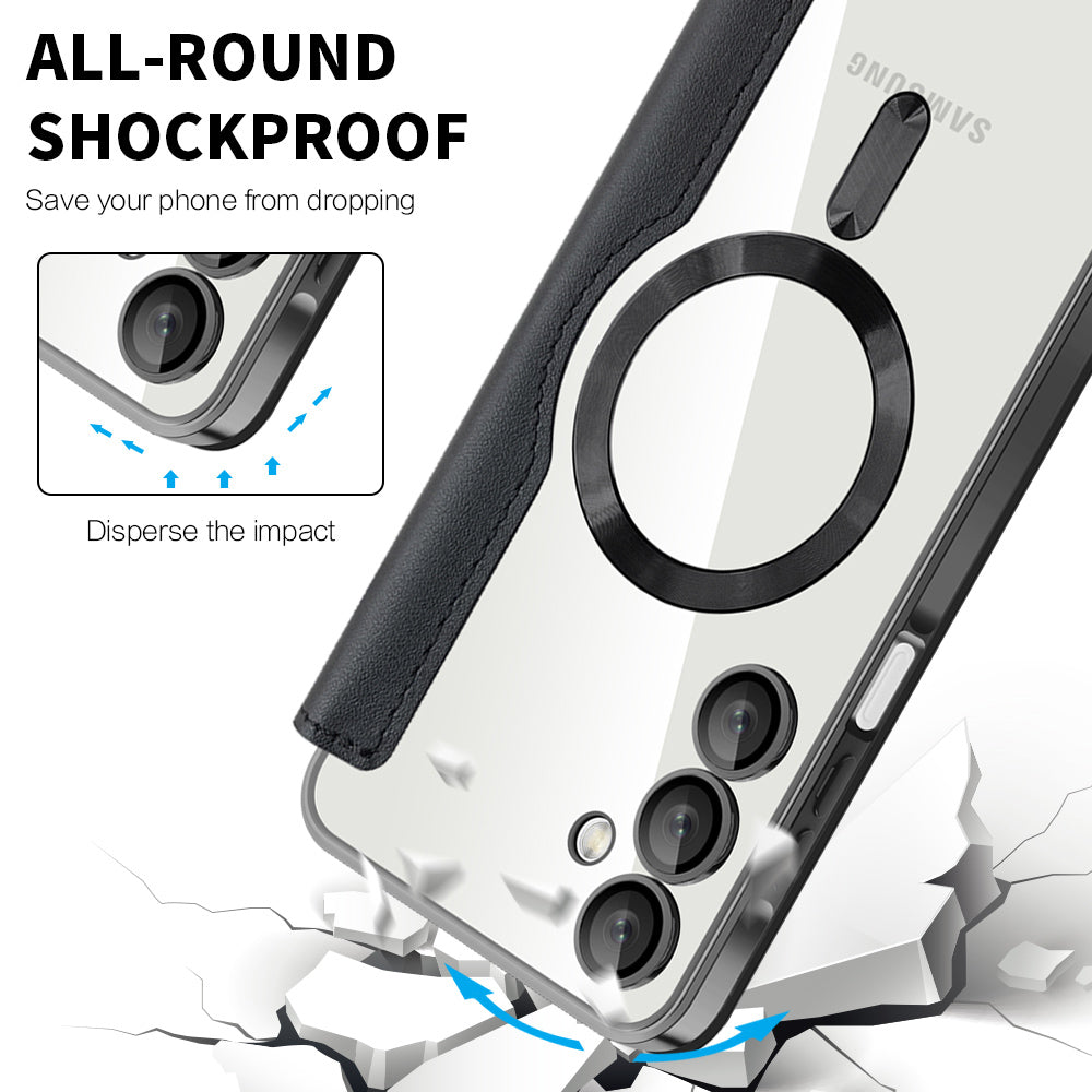 Калъф MagSafe за Samsung Galaxy A16 5G A166 / A16 4G A165, Techsuit, SmartMag Book, Черен