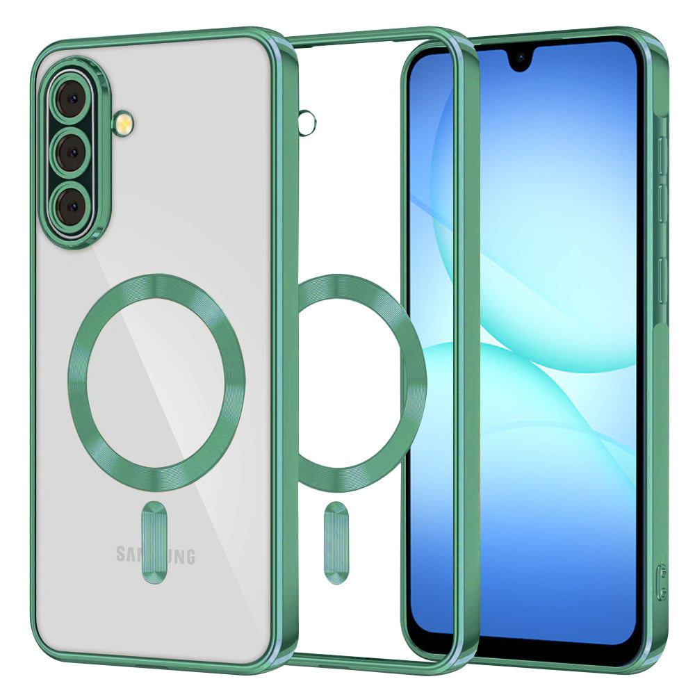 Калъф MagSafe за Samsung Galaxy A17 4G A175 / A17 5G A176, Techsuit, Luxury Crystal, Светлозелен