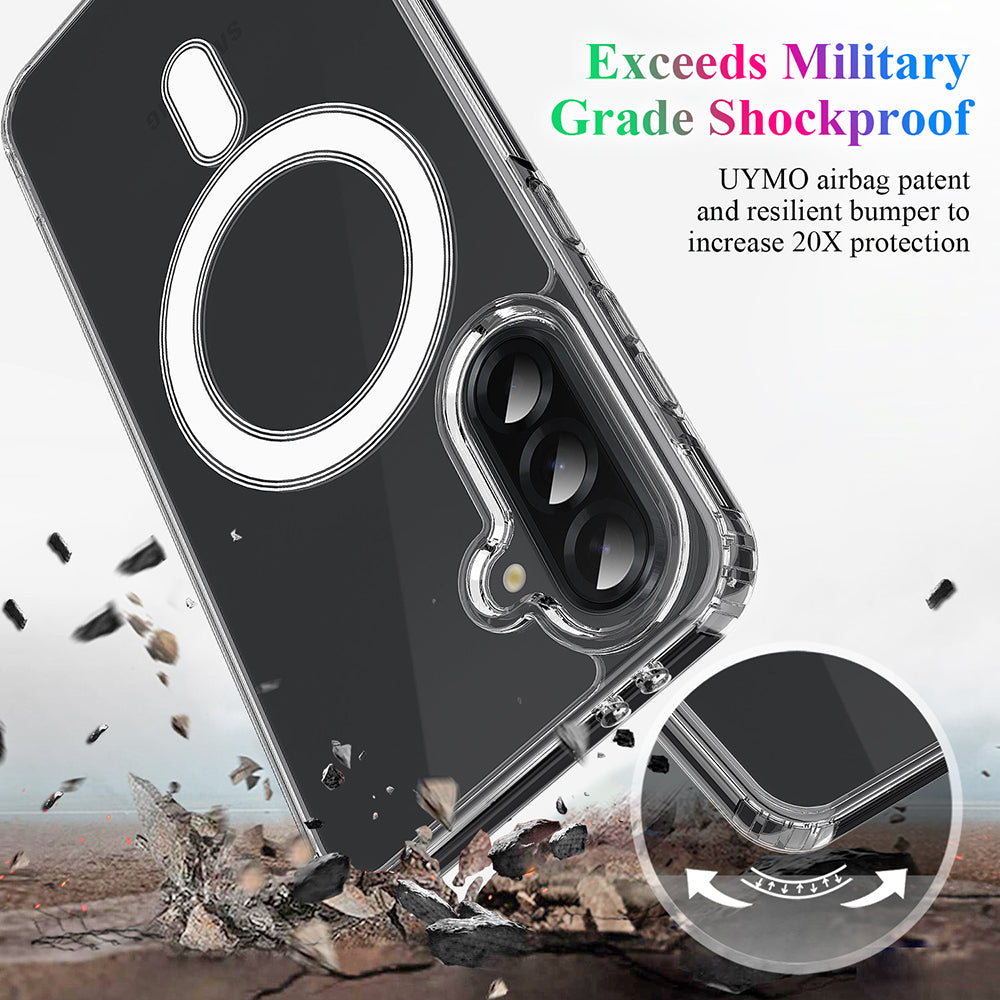 MagSafe Case for Samsung Galaxy A17 4G / A17 5G, Techsuit, Pro, Transparent