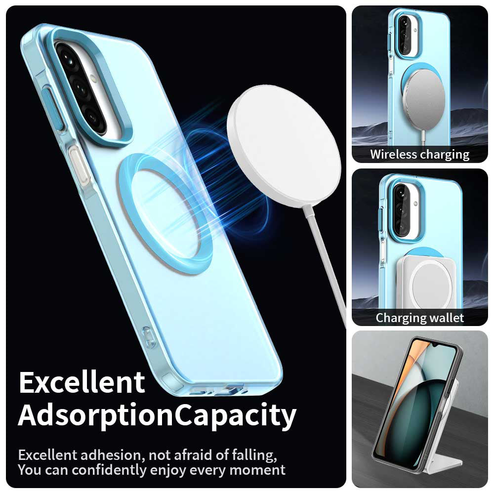 Калъф MagSafe за Samsung Galaxy A18 5G A186 / A18 4G A185 / F17 / M17 / A17 4G A175, Techsuit, CandyCase, Син