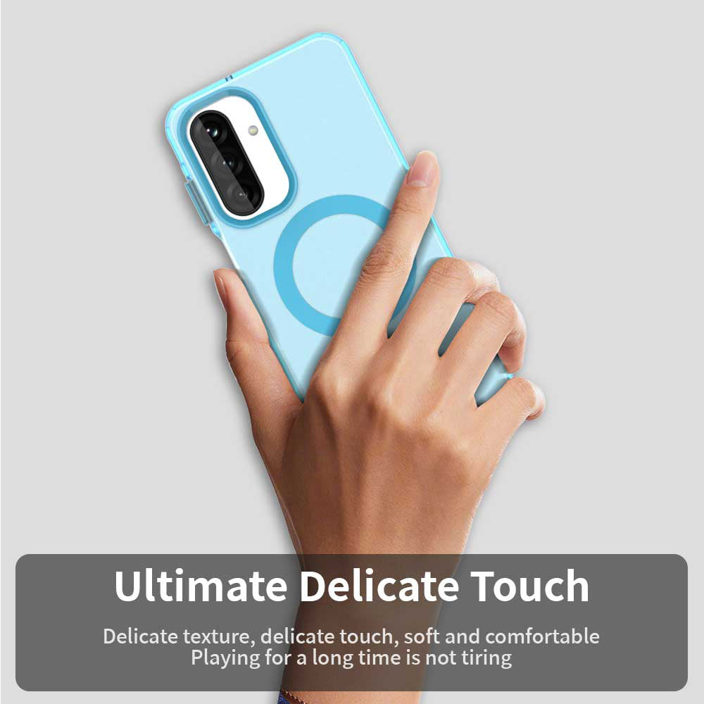 Калъф MagSafe за Samsung Galaxy A18 5G A186 / A18 4G A185 / F17 / M17 / A17 4G A175, Techsuit, CandyCase, Син
