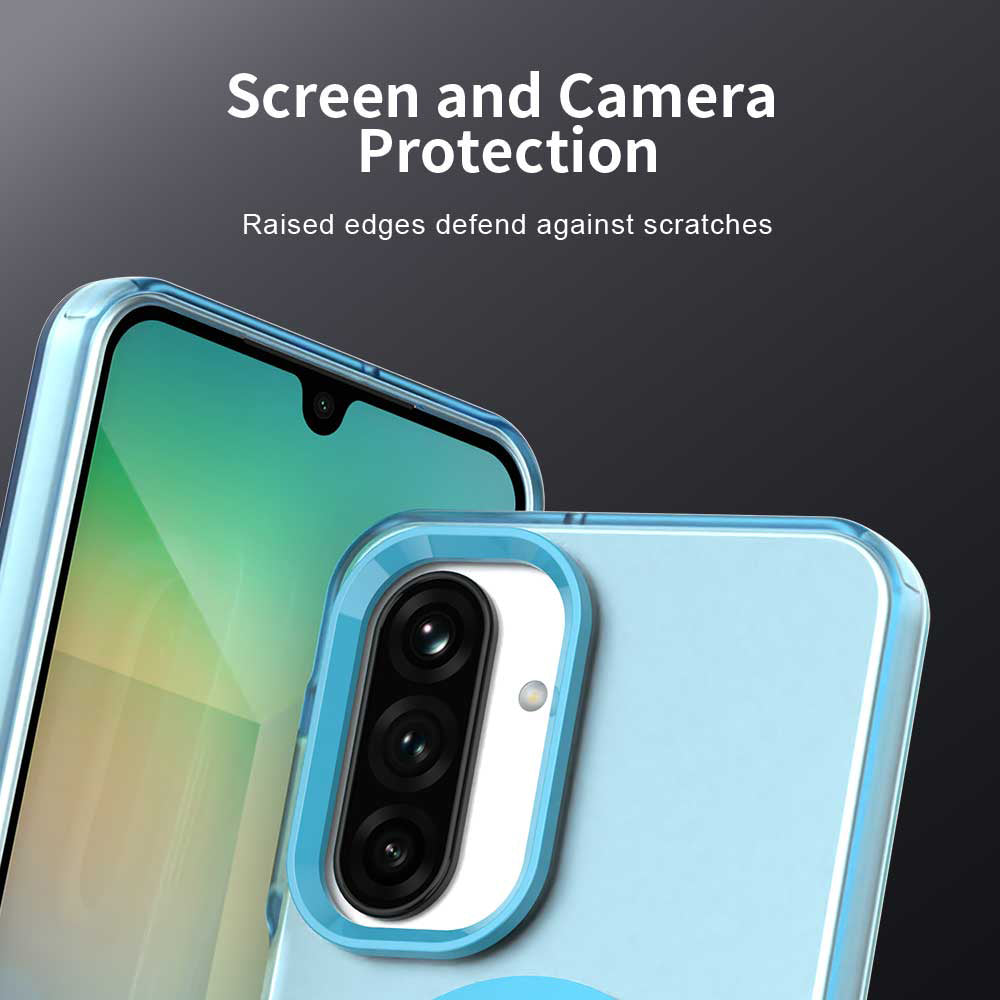 Калъф MagSafe за Samsung Galaxy A18 5G A186 / A18 4G A185 / F17 / M17 / A17 4G A175, Techsuit, CandyCase, Син