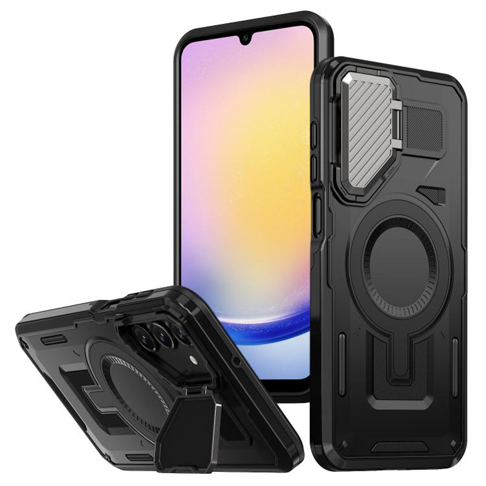 Калъф MagSafe за Samsung Galaxy A25 A256, Techsuit, CamVault, Черен