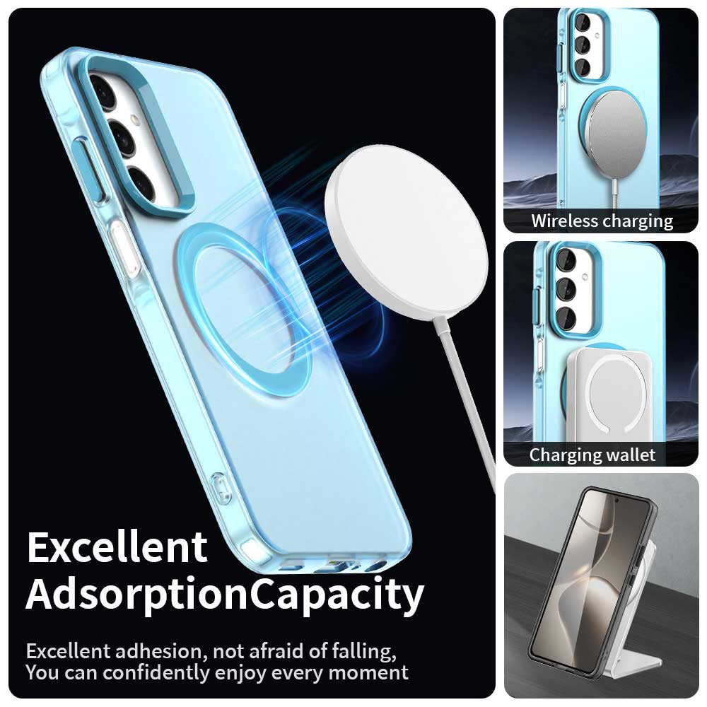 MagSafe калъф за Samsung Galaxy A25 A256, Techsuit, CandyCase, Син