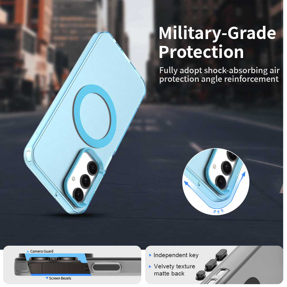 MagSafe калъф за Samsung Galaxy A25 A256, Techsuit, CandyCase, Син