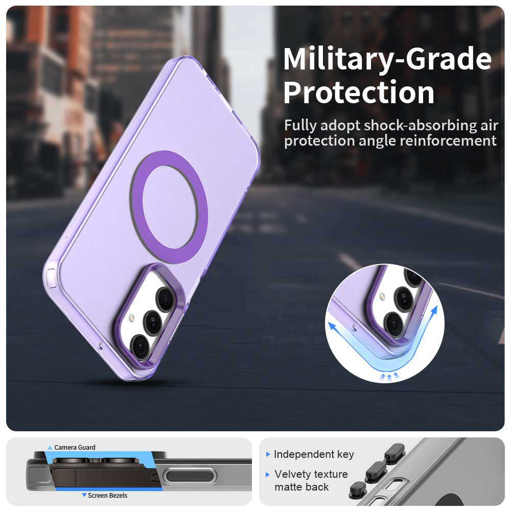 Калъф MagSafe за Samsung Galaxy A25 A256, Techsuit, CandyCase, Лилав